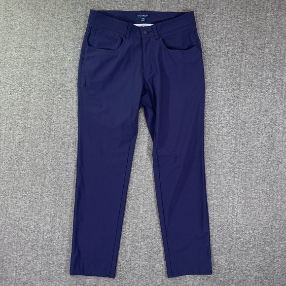 Peter Millar Pants Men 30x28 Crown Crafted Bingham Navy Performance Stretch
